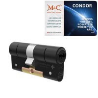 M&C Condor zwarte cilinder met kerntrekbeveiliging (1x) – SKG***