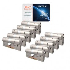 Set van 10 M&C Matrix cilinders SKG*** Onweerstaanbare aanbieding