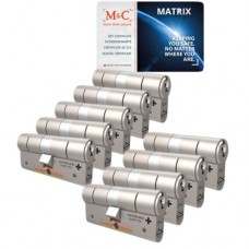 Set van 9 M&C Matrix cilinders SKG*** Onweerstaanbare aanbieding