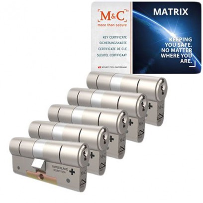 Set van 5 M&C Matrix cilinders SKG***