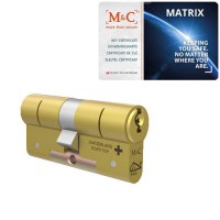 M&C Matrix cilinder messing met kerntrekbeveiliging - nabestellen