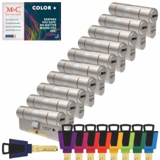 Set van 10 M&C Color+ cilinders SKG***