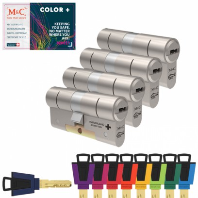 Set van 4 M&C Color+ cilinders SKG***