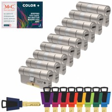 Set van 9 M&C Color+ cilinders SKG***