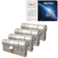 Set van 4 M&C Matrix cilinders SKG***
