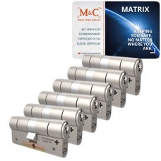 Set van 6 M&C Matrix cilinders SKG*** Onweerstaanbare aanbieding